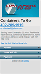 Mobile Screenshot of containerstogoomaha.com