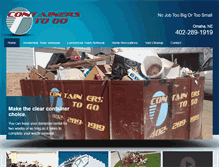Tablet Screenshot of containerstogoomaha.com